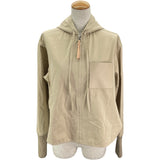 ロエベ LOEWE レザーポケットジップアップジャケット S359Y02XC7 ベージュ コットン レディース その他アウター