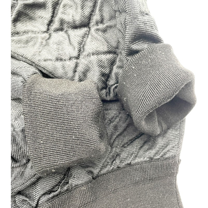 ラバーロゴキルティングジャケット FNKC01 ブラック ウール ポリエステル レディース その他アウター