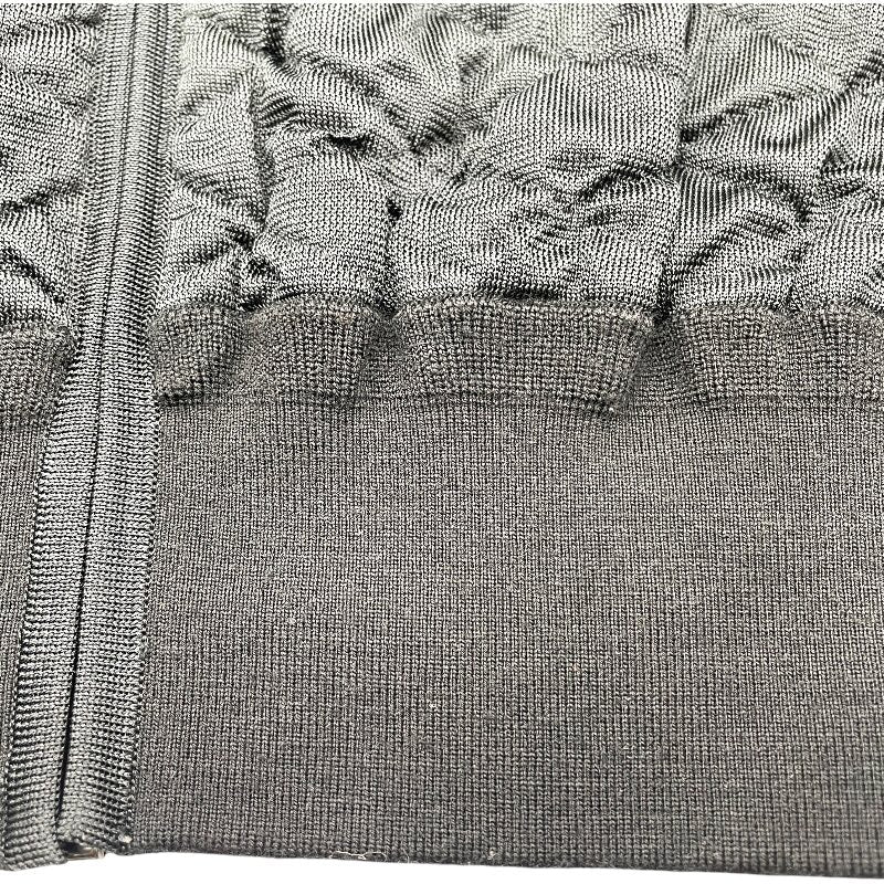 ラバーロゴキルティングジャケット FNKC01 ブラック ウール ポリエステル レディース その他アウター