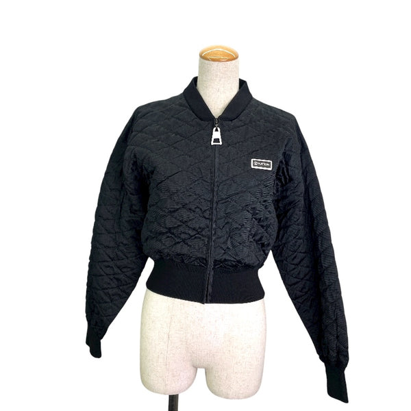 ラバーロゴキルティングジャケット FNKC01 ブラック ウール ポリエステル レディース その他アウター