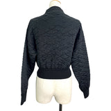 ラバーロゴキルティングジャケット FNKC01 ブラック ウール ポリエステル レディース その他アウター