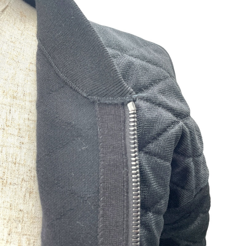 ラバーロゴキルティングジャケット FNKC01 ブラック ウール ポリエステル レディース その他アウター