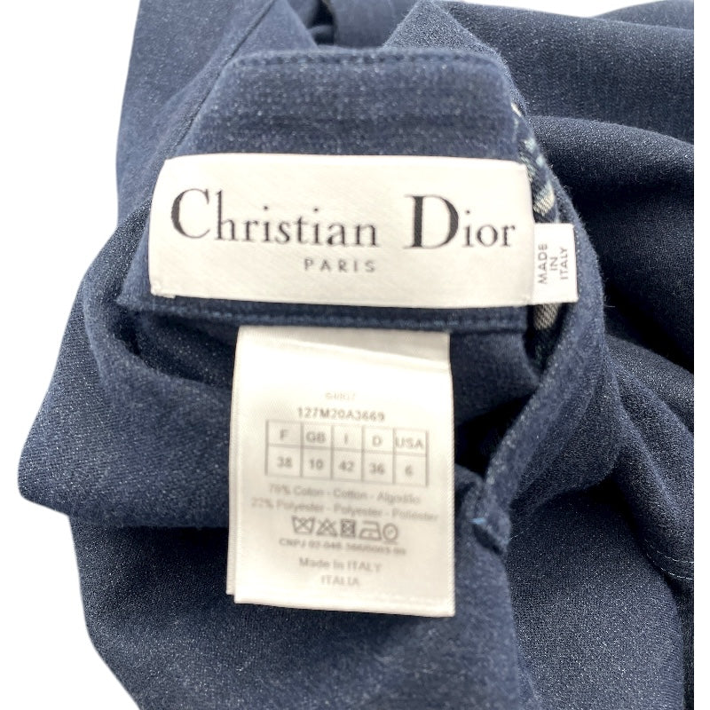 クリスチャン・ディオール Christian Dior オプリーク総柄KIMONOコート 127M20A3669 ネイビー コットン ユニセックス その他アウター