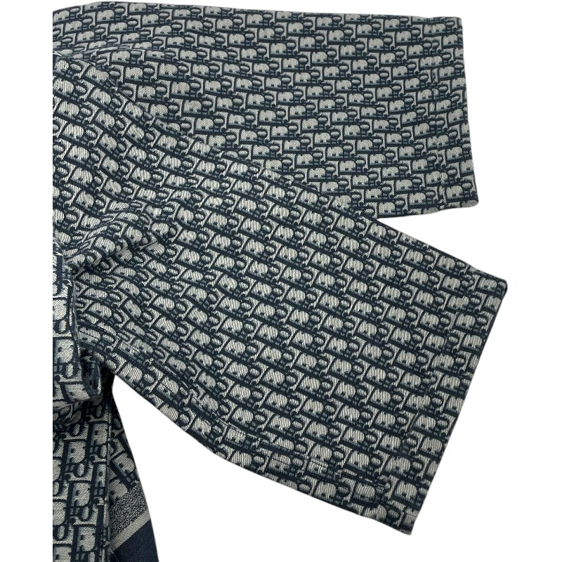 クリスチャン・ディオール Christian Dior オプリーク総柄KIMONOコート 127M20A3669 ネイビー コットン ユニセックス その他アウター