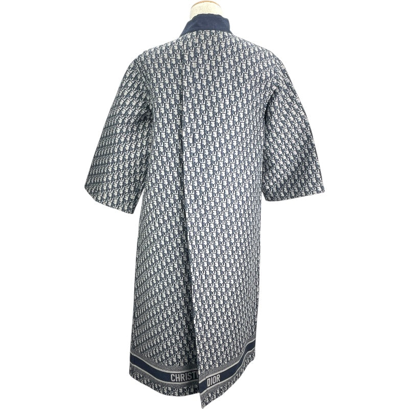 クリスチャン・ディオール Christian Dior オプリーク総柄KIMONOコート 127M20A3669 ネイビー コットン ユニセックス その他アウター