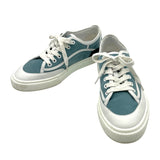 エルメス HERMES ゲットローカットスニーカー ブルー スエード レディース スニーカー