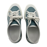 エルメス HERMES ゲットローカットスニーカー ブルー スエード レディース スニーカー