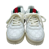 グッチ GUCCI リウェブ GGスプリームスニーカー 816665 ホワイト レザー メンズ スニーカー