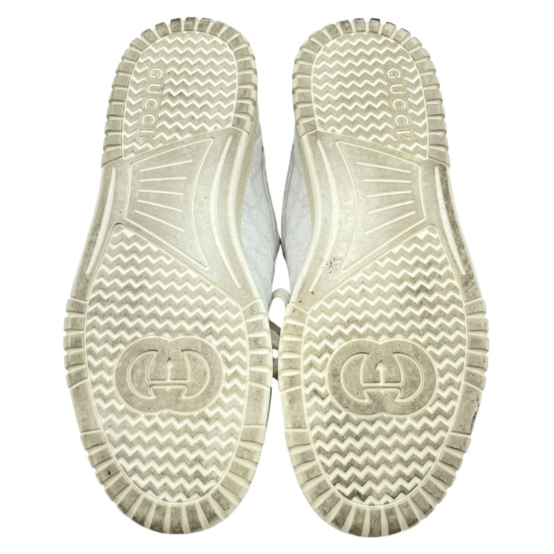 グッチ GUCCI リウェブ GGスプリームスニーカー 816665 ホワイト レザー メンズ スニーカー