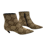 グッチ GUCCI ×BALENCIAGA GGキャンバスショートブーツ 676555 ベージュ キャンバス レディース ブーツ