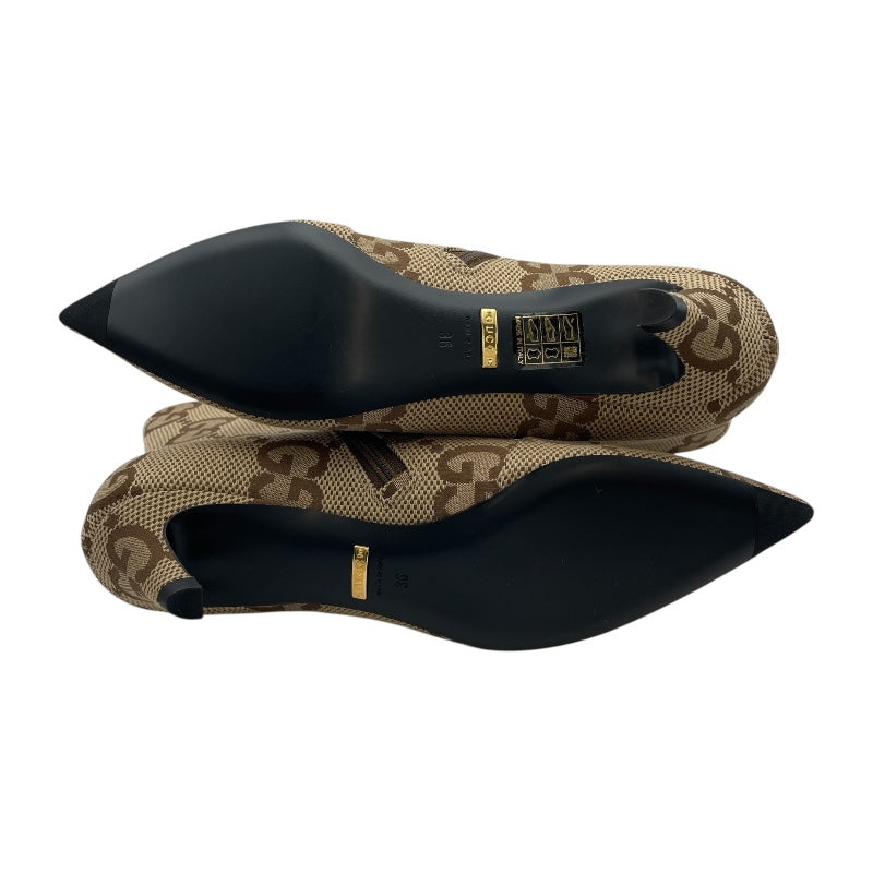 グッチ GUCCI ×BALENCIAGA GGキャンバスショートブーツ 676555 ベージュ キャンバス レディース ブーツ