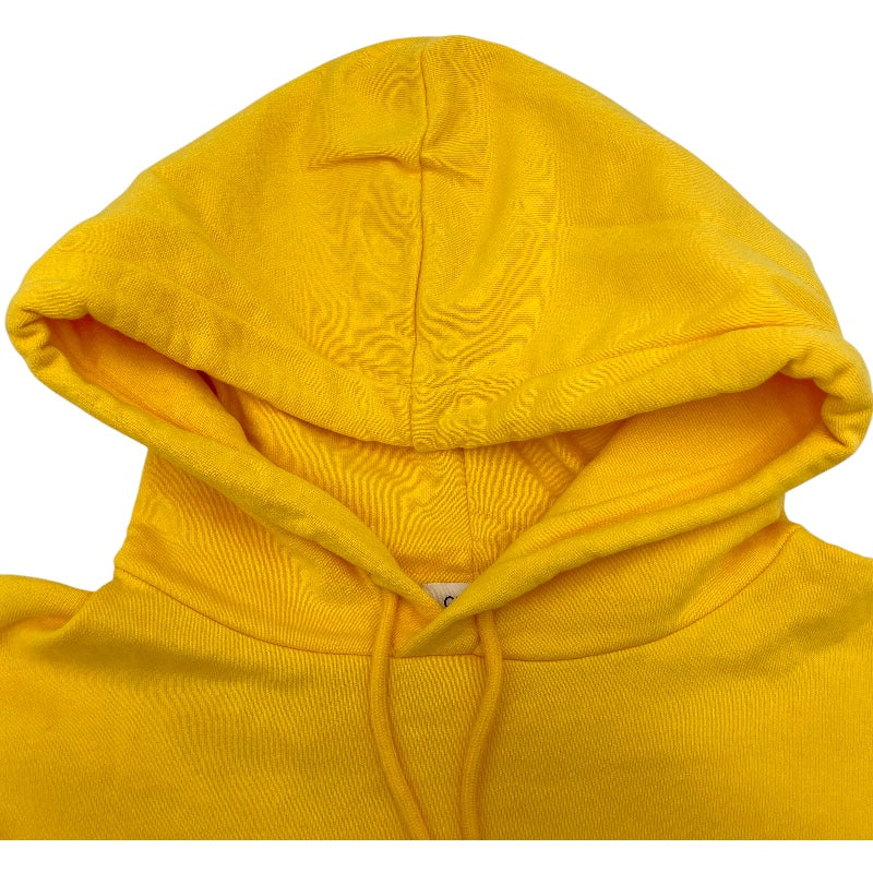 セリーヌ CELINE スタッズロゴプルオーバーパーカー 2Y695670Q イエロー 綿 メンズ パーカー