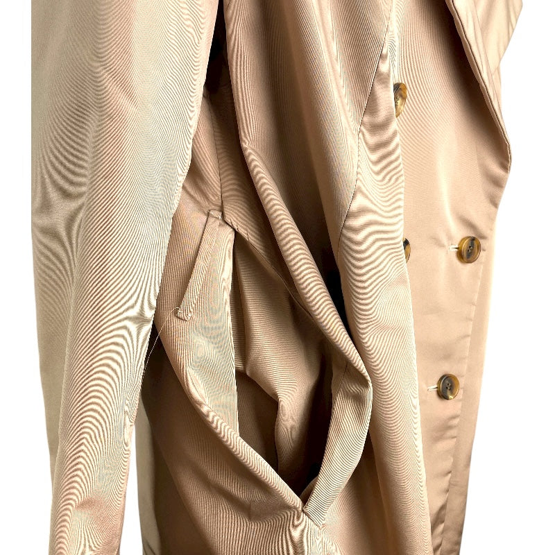 プラダ PRADA トレンチコート P6418 ピンク シルク レディース トレンチコート