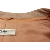 プラダ PRADA トレンチコート P6418 ピンク シルク レディース トレンチコート