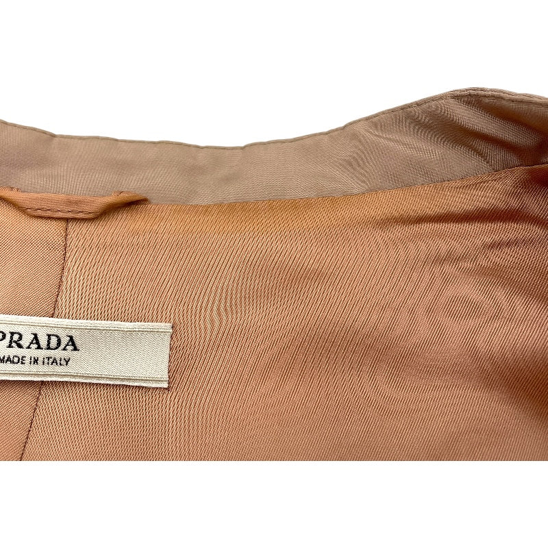 プラダ PRADA トレンチコート P6418 ピンク シルク レディース トレンチコート
