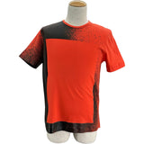 バレンシアガ BALENCIAGA プリント半袖Tシャツ 375842 レッド コットン メンズ 半袖Ｔシャツ