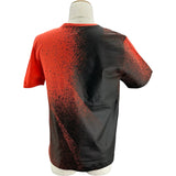 バレンシアガ BALENCIAGA プリント半袖Tシャツ 375842 レッド コットン メンズ 半袖Ｔシャツ