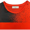 バレンシアガ BALENCIAGA プリント半袖Tシャツ 375842 レッド コットン メンズ 半袖Ｔシャツ