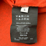 バレンシアガ BALENCIAGA プリント半袖Tシャツ 375842 レッド コットン メンズ 半袖Ｔシャツ
