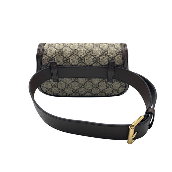 グッチ GUCCI ブロンディ ベルトバッグ 703807 ブラウン×ベージュ GGスプリームキャンバス/レザー レディース ウエストバッグ