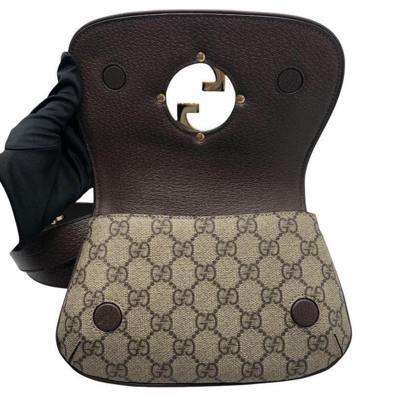 グッチ GUCCI ブロンディ ベルトバッグ 703807 ブラウン×ベージュ GGスプリームキャンバス/レザー レディース ウエストバッグ