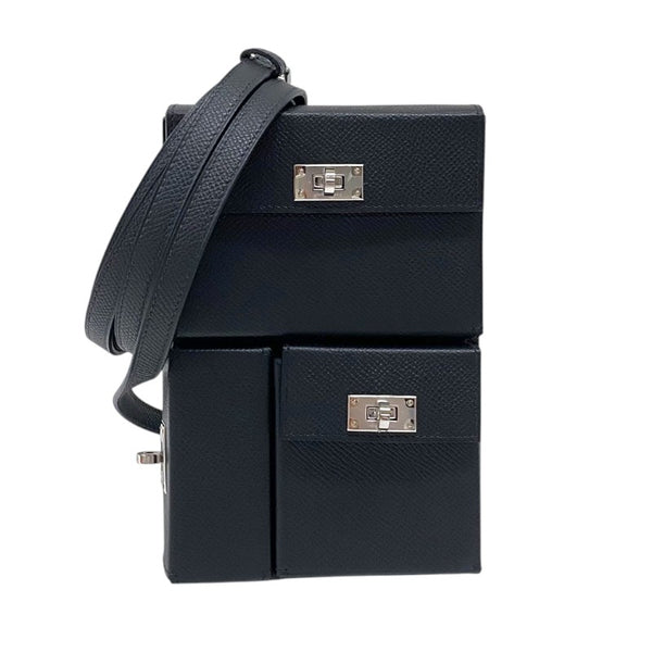 エルメス HERMES ケリーマルチポケット トゥーゴー K刻 ブラック シルバー金具 エプソン ユニセックス ショルダーバッグ