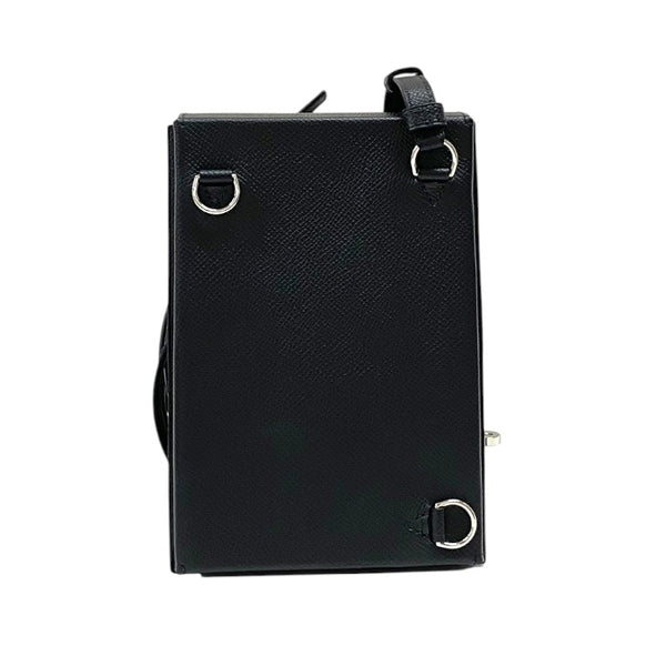 エルメス HERMES ケリーマルチポケット トゥーゴー K刻 ブラック シルバー金具 エプソン ユニセックス ショルダーバッグ