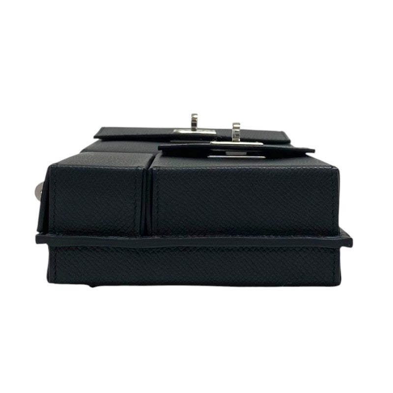 エルメス HERMES ケリーマルチポケット トゥーゴー K刻 ブラック シルバー金具 エプソン ユニセックス ショルダーバッグ