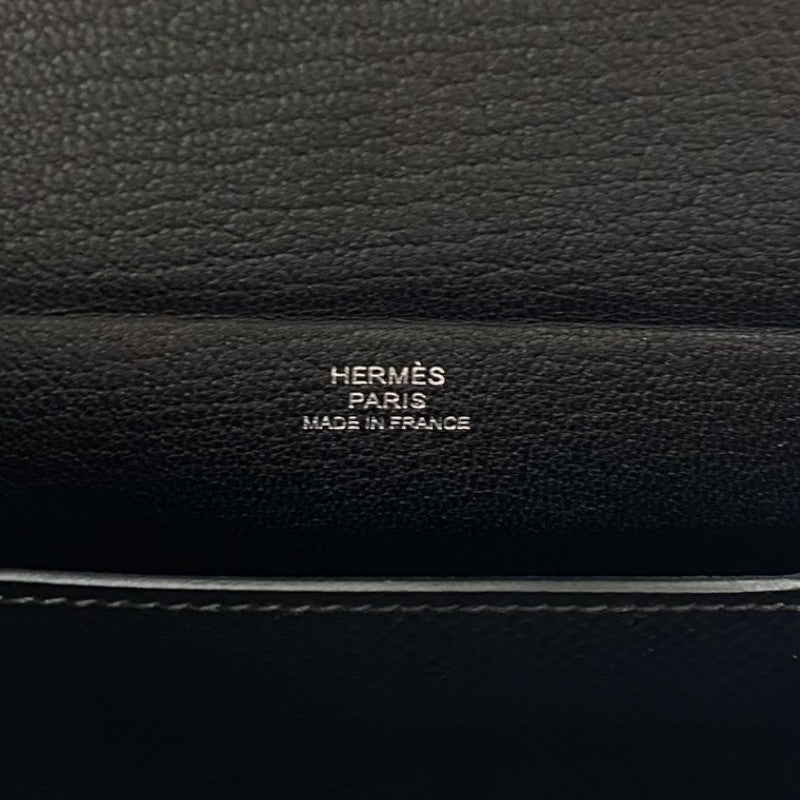 エルメス HERMES ケリーマルチポケット トゥーゴー K刻 ブラック シルバー金具 エプソン ユニセックス ショルダーバッグ
