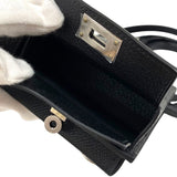 エルメス HERMES ケリーマルチポケット トゥーゴー K刻 ブラック シルバー金具 エプソン ユニセックス ショルダーバッグ