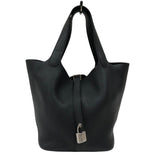 エルメス HERMES ピコタンロックMM B刻 ブラック シルバー金具 トリヨンクレマンス レディース ハンドバッグ