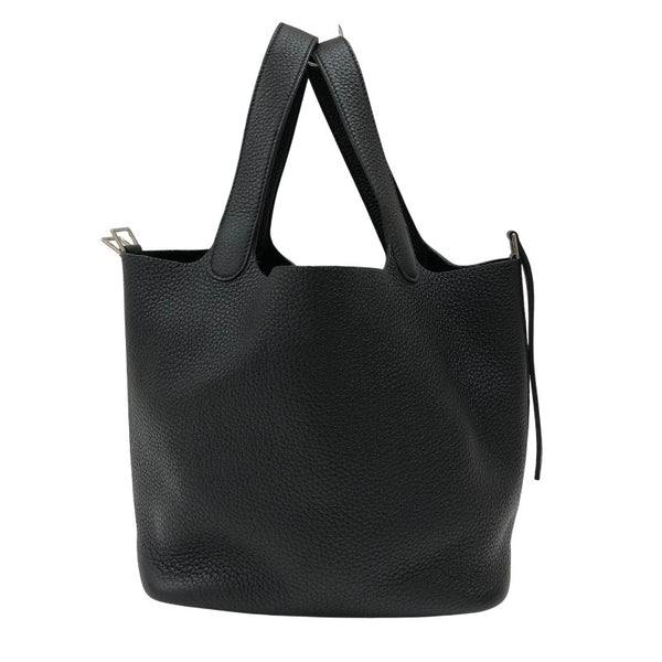 エルメス HERMES ピコタンロックMM B刻 ブラック シルバー金具 トリヨンクレマンス レディース ハンドバッグ