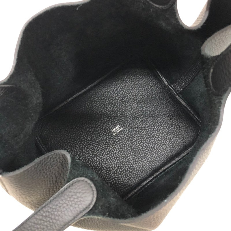 エルメス HERMES ピコタンロックMM B刻 ブラック シルバー金具 トリヨンクレマンス レディース ハンドバッグ