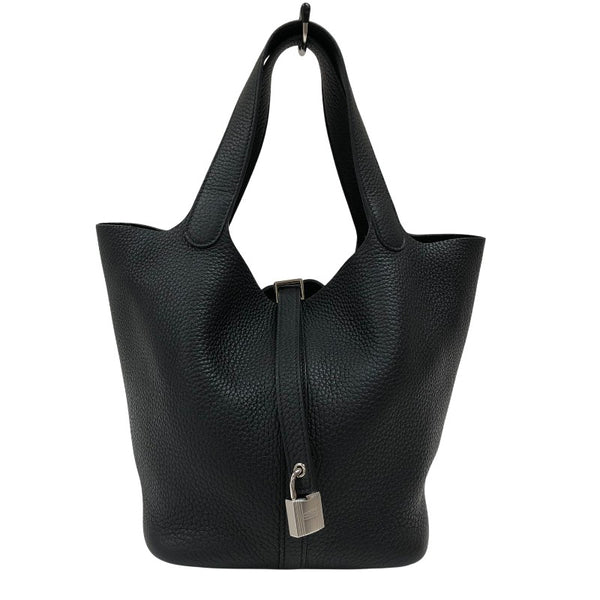 エルメス HERMES ピコタンロックMM B刻 ブラック シルバー金具 トリヨンクレマンス レディース ハンドバッグ