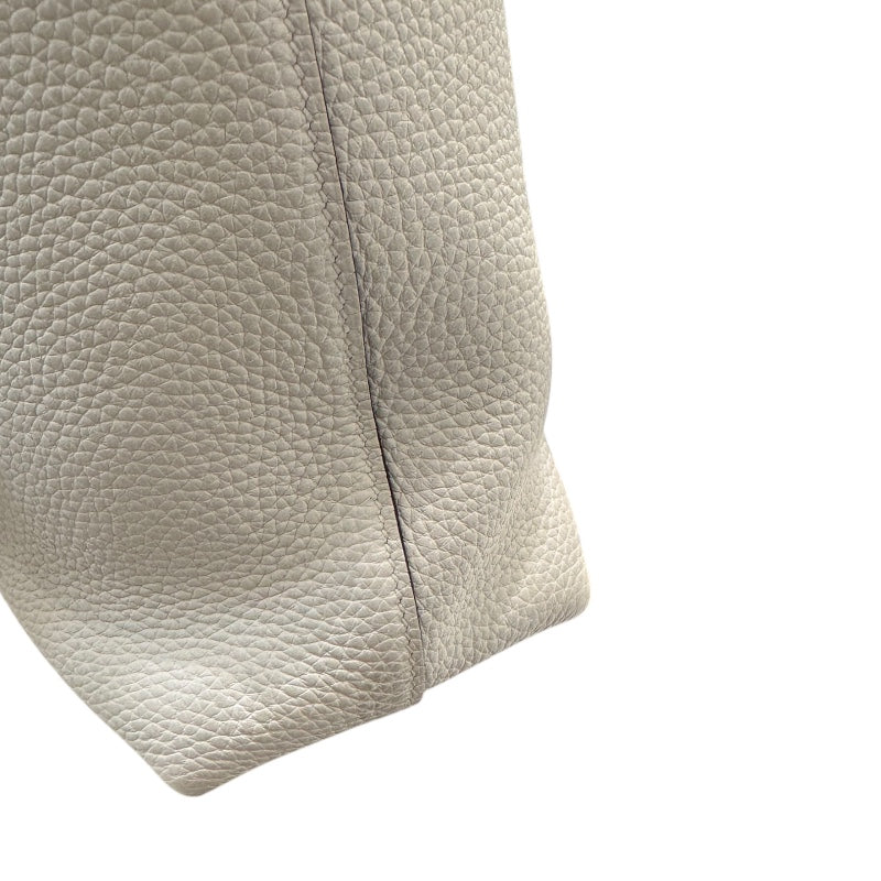 エルメス HERMES カバセリエ31 W刻印 ニューホワイト・エトゥープ トリヨン ユニセックス ハンドバッグ