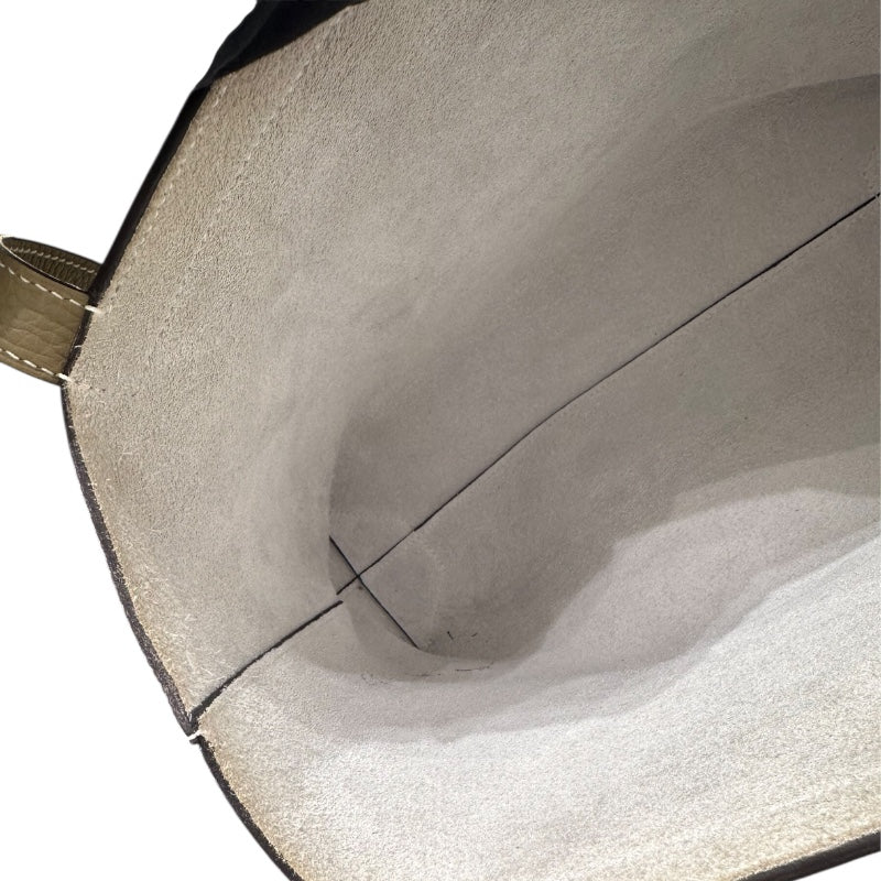 エルメス HERMES カバセリエ31 W刻印 ニューホワイト・エトゥープ トリヨン ユニセックス ハンドバッグ