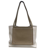 エルメス HERMES カバセリエ31 W刻印 ニューホワイト・エトゥープ トリヨン ユニセックス ハンドバッグ