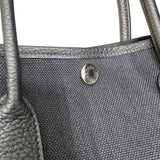 エルメス HERMES ガーデンパーティTPM W刻 ブラック トワル　ネゴンダ ユニセックス ハンドバッグ