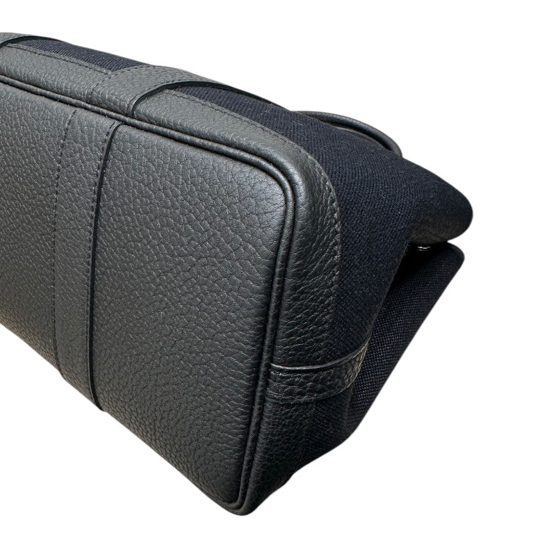 エルメス HERMES ガーデンパーティTPM W刻 ブラック トワル　ネゴンダ ユニセックス ハンドバッグ