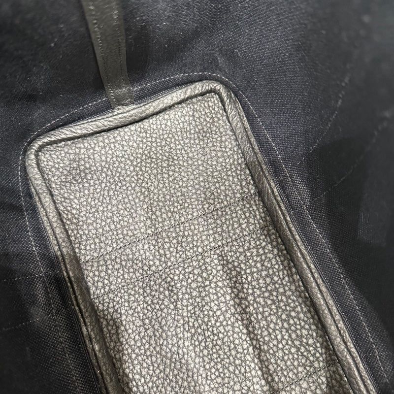 エルメス HERMES ガーデンパーティTPM W刻 ブラック トワル　ネゴンダ ユニセックス ハンドバッグ