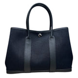 エルメス HERMES ガーデンパーティTPM W刻 ブラック トワル　ネゴンダ ユニセックス ハンドバッグ