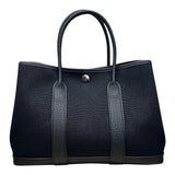 エルメス HERMES ガーデンパーティTPM W刻 ブラック トワル　ネゴンダ ユニセックス ハンドバッグ