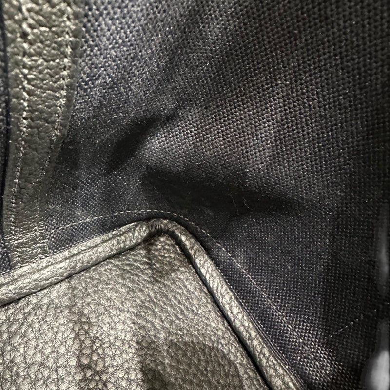 エルメス HERMES ガーデンパーティTPM W刻 ブラック トワル　ネゴンダ ユニセックス ハンドバッグ