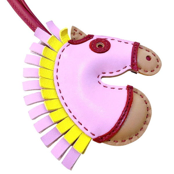 エルメス HERMES ジージーカマイユ U刻（2022年製） モーヴシルベストル/ライム/チャイ/ルージュグレナ スイフト ユニセックス チャーム