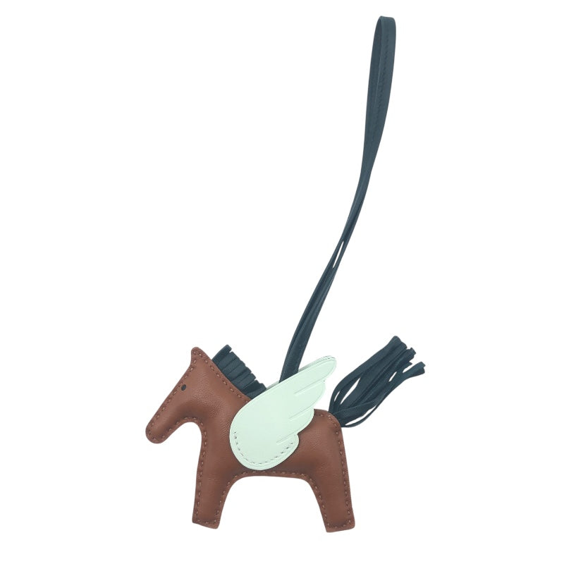 エルメス HERMES ロデオペガサスPM U刻 ゴールドxヴェールフィズxヴェールシプレス アニョーミロ レディース チャーム