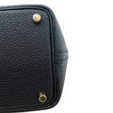 エルメス HERMES ピコタンロックPM K刻印 ブラック ゴールド金具 トリヨン レディース ハンドバッグ