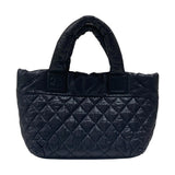 シャネル CHANEL コココクーントートPM A48610 ブラック シルバー金具 ナイロン レディース