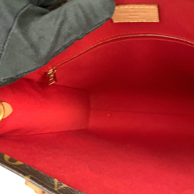 ルイ・ヴィトン LOUIS VUITTON ｻｯｸﾌﾟﾗPM M46263 ブラウン/ゴールド金具