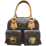 ルイ・ヴィトン LOUIS VUITTON マンハッタンPM M40026 ブラウン モノグラム レディース ハンドバッグ