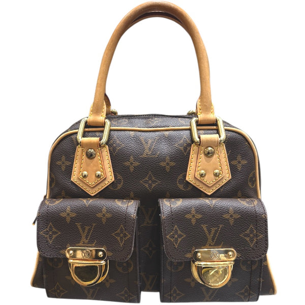 ルイ・ヴィトン LOUIS VUITTON マンハッタンPM M40026 ブラウン モノグラム レディース ハンドバッグ